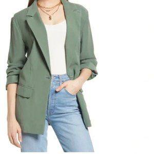 Open Edit Unstructured Blazer - Green